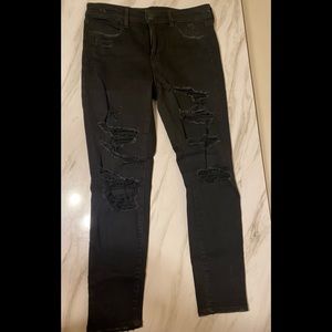 Distressed American Eagle Jeans